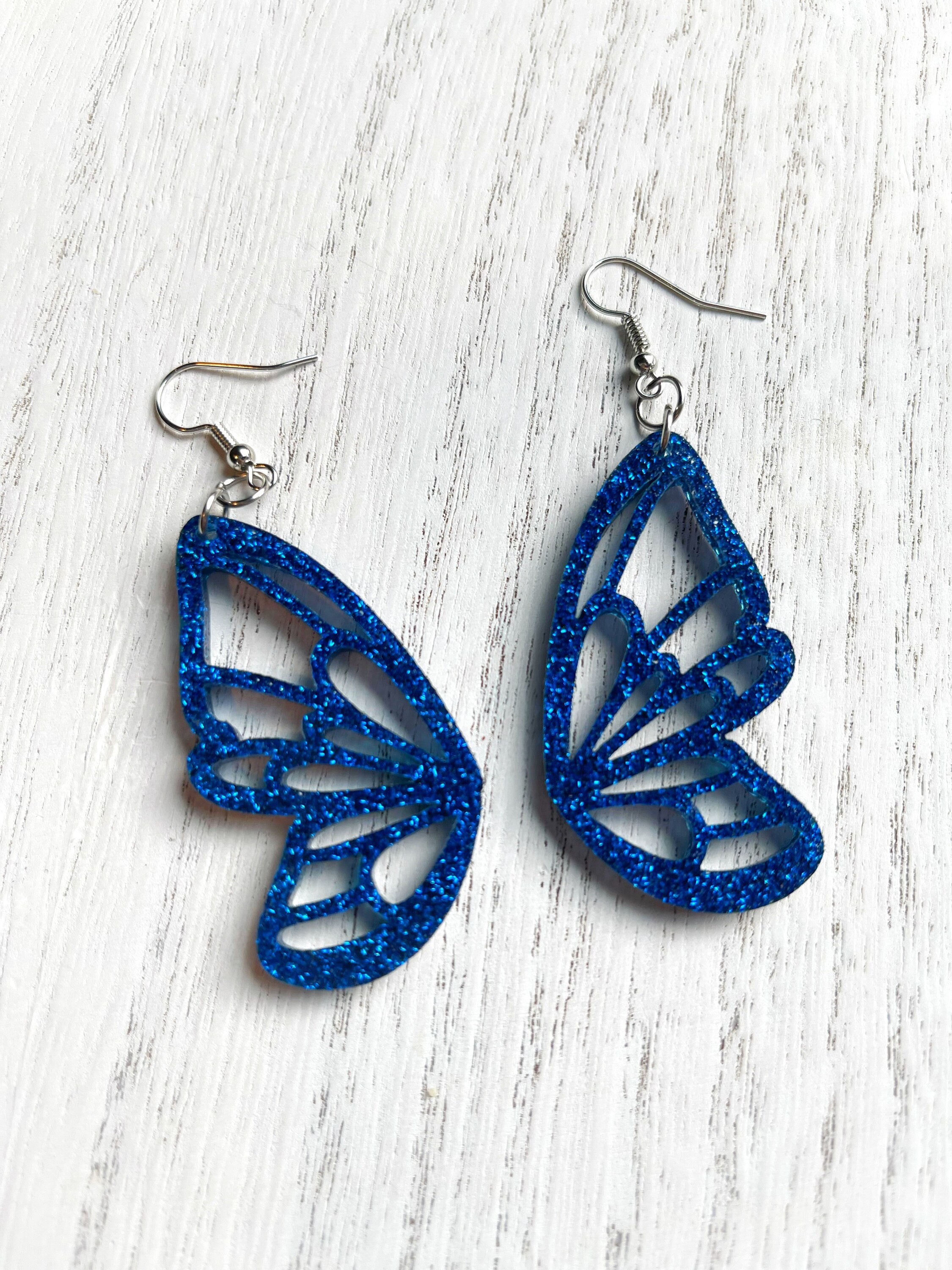 Amazon.com: Real Butterfly Wing Earrings - Nature, Natural, Bugs, Insects,  Butterflies, Moth, Green, Colorful : Handmade Products